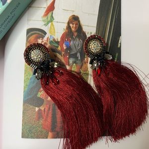 NWT | Statement Drop Tassel Earrings